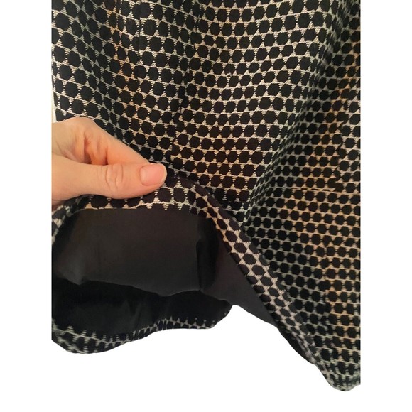 Banana Republic Tank Top Women Size 0 White Black Polka Dot Sleeveless Back Zip - Picture 3 of 9